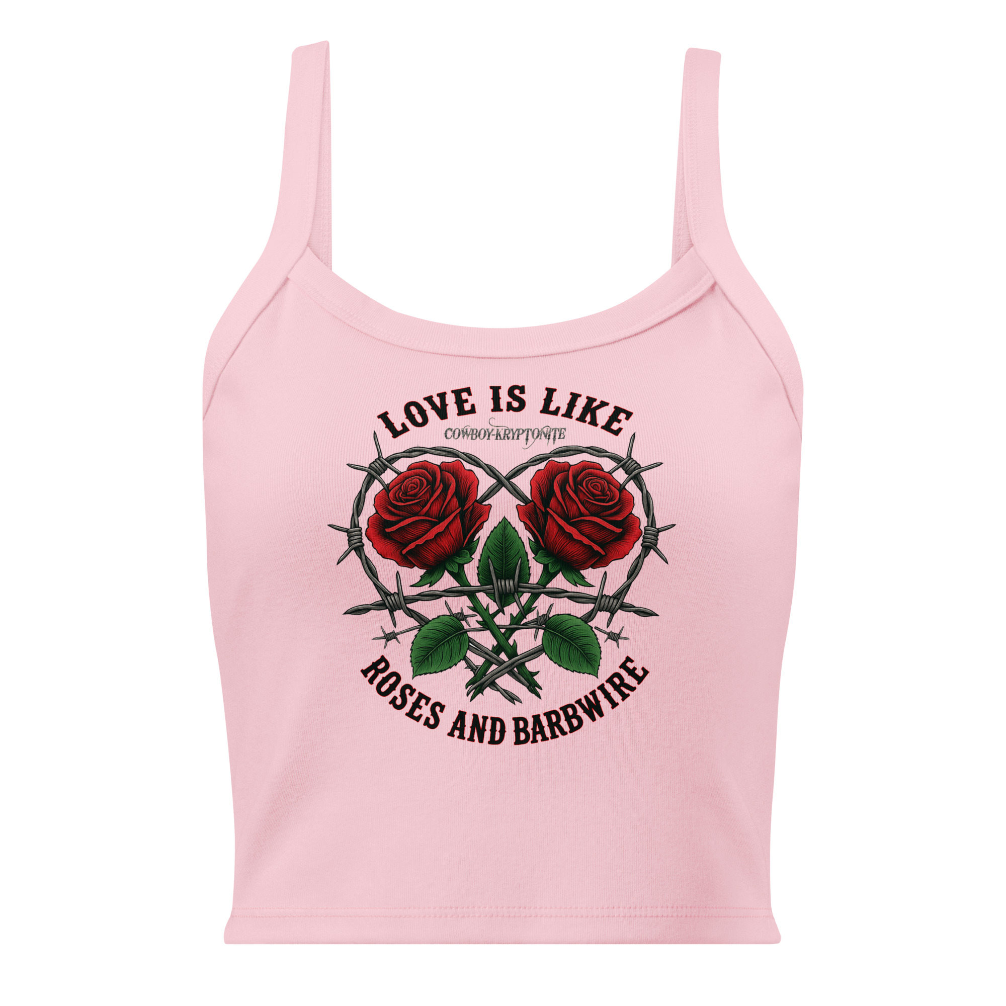 Love Is Like Roses & Barbwire – Lady's Tank - Image 4