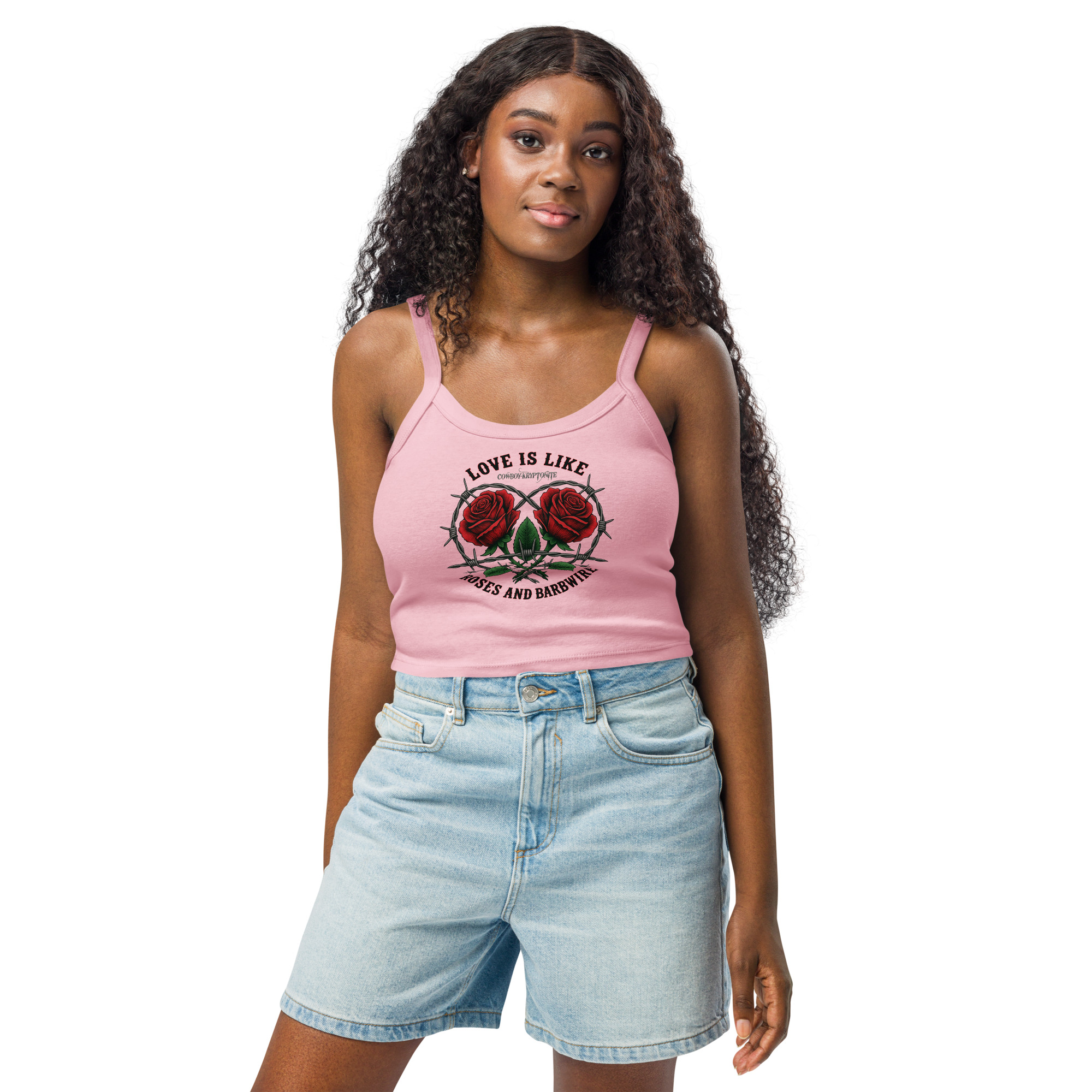 Love Is Like Roses & Barbwire – Lady's Tank - Image 7