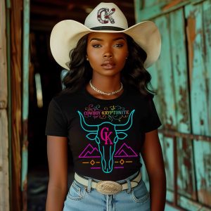 Neon Longhorn - Lady's Tee ✨