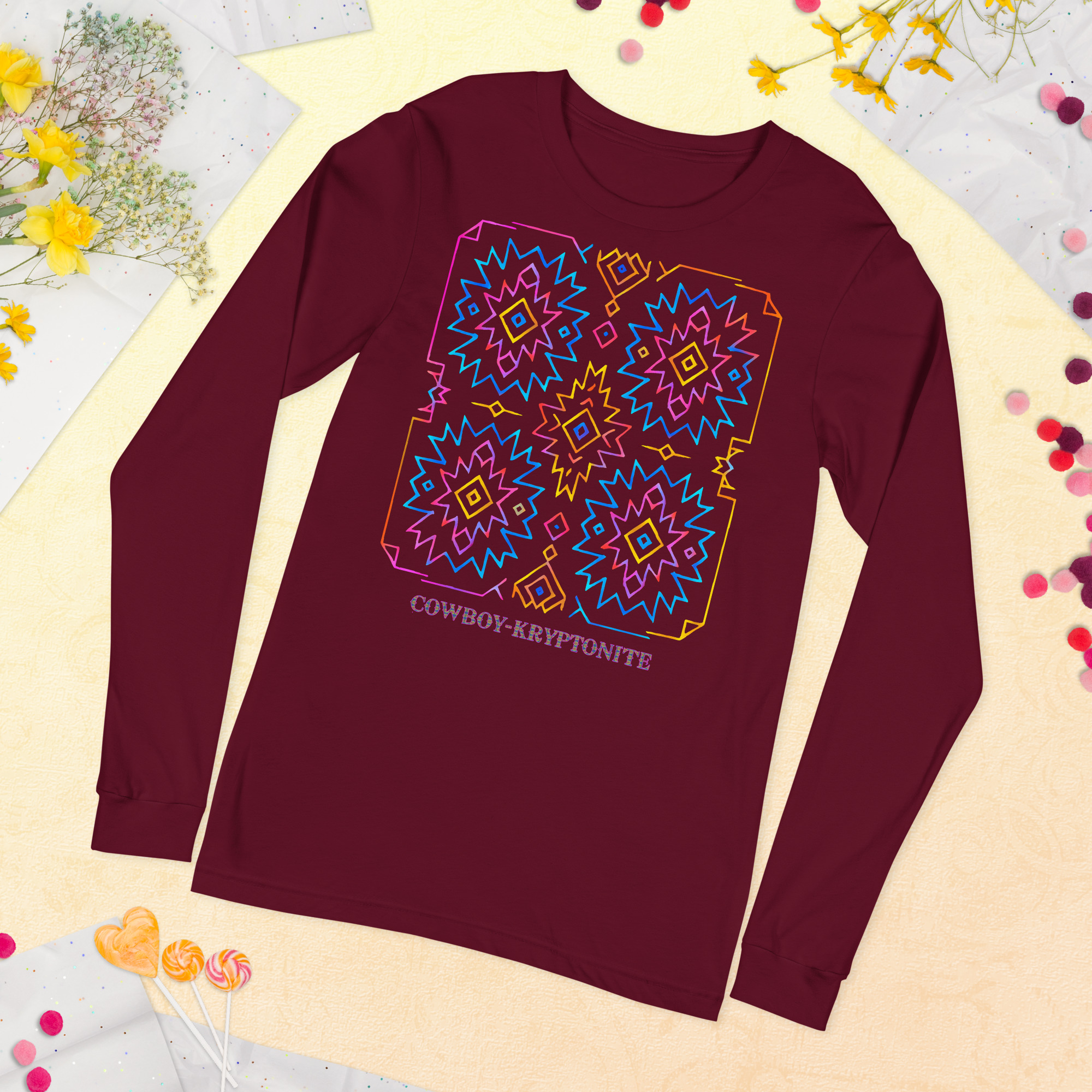✨ Neon Aztec - Long Sleeve - Image 3