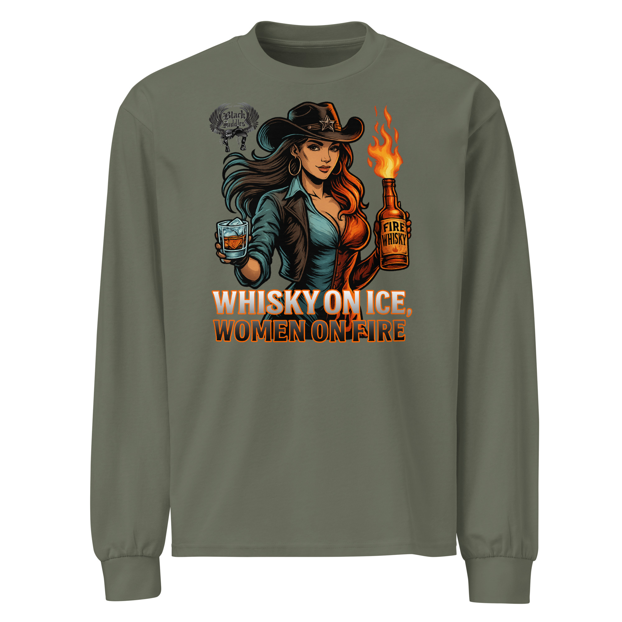 “Whisky on Ice, Women on Fire” - Long Sleeve - Image 3