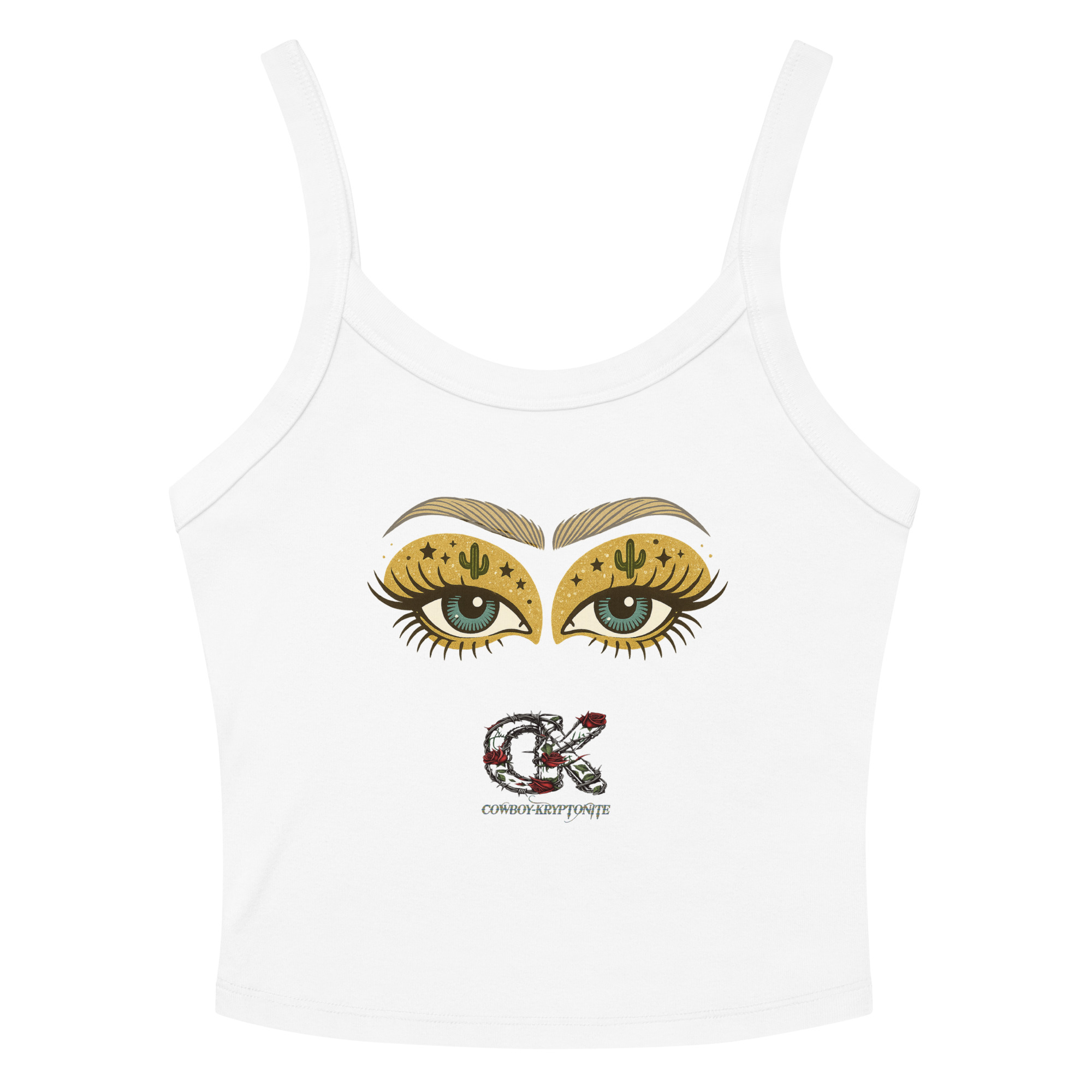 Cactus Eyes – Crop Top Tank - Image 5