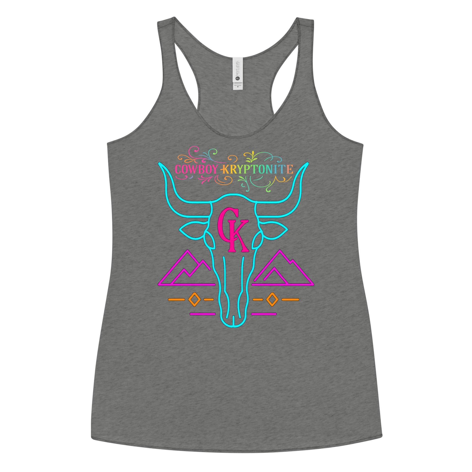 ✨ Neon Longhorn — Lady's Tank - Image 5