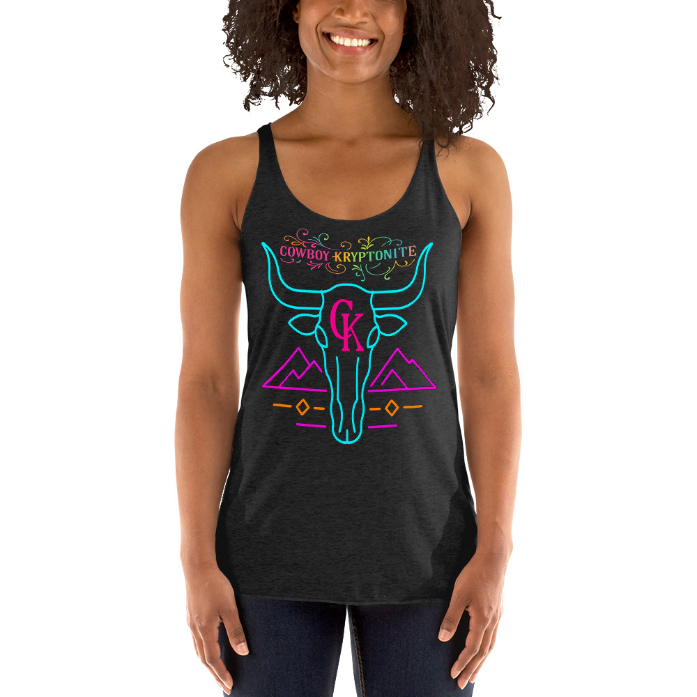 ✨ Neon Longhorn — Lady's Tank - Image 11