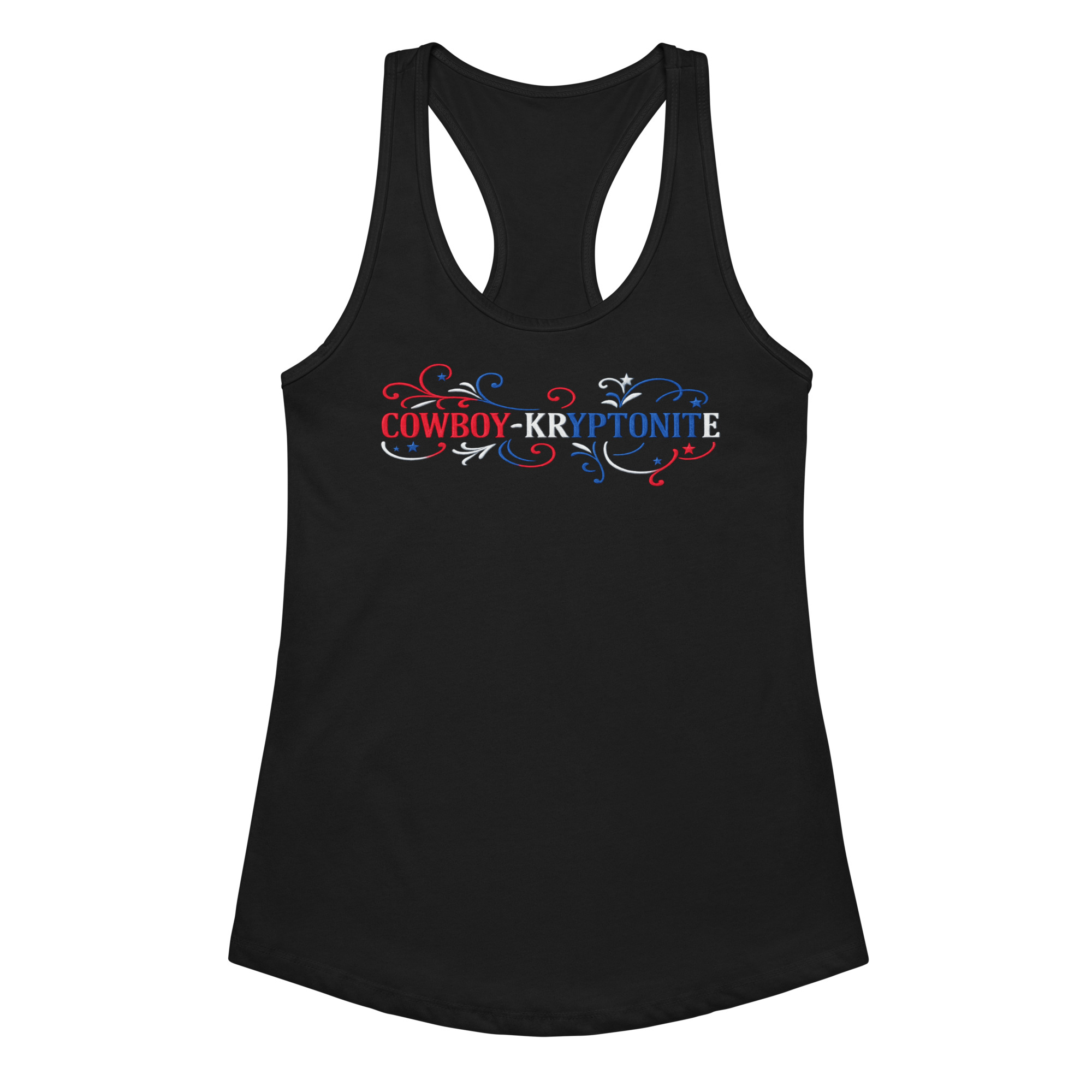 Cowboy-Kryptonite Patriotic Racerback Tank - Image 8