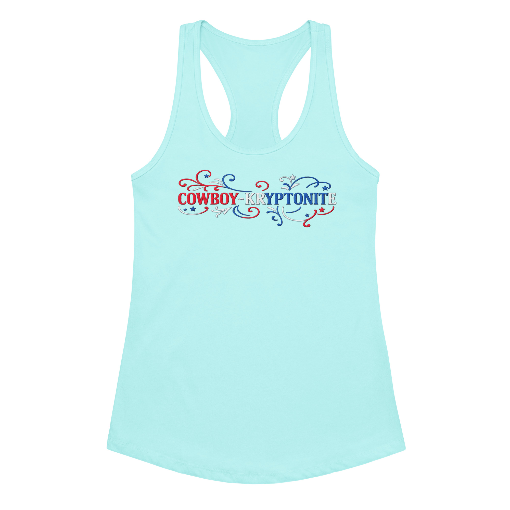 Cowboy-Kryptonite Patriotic Racerback Tank - Image 5