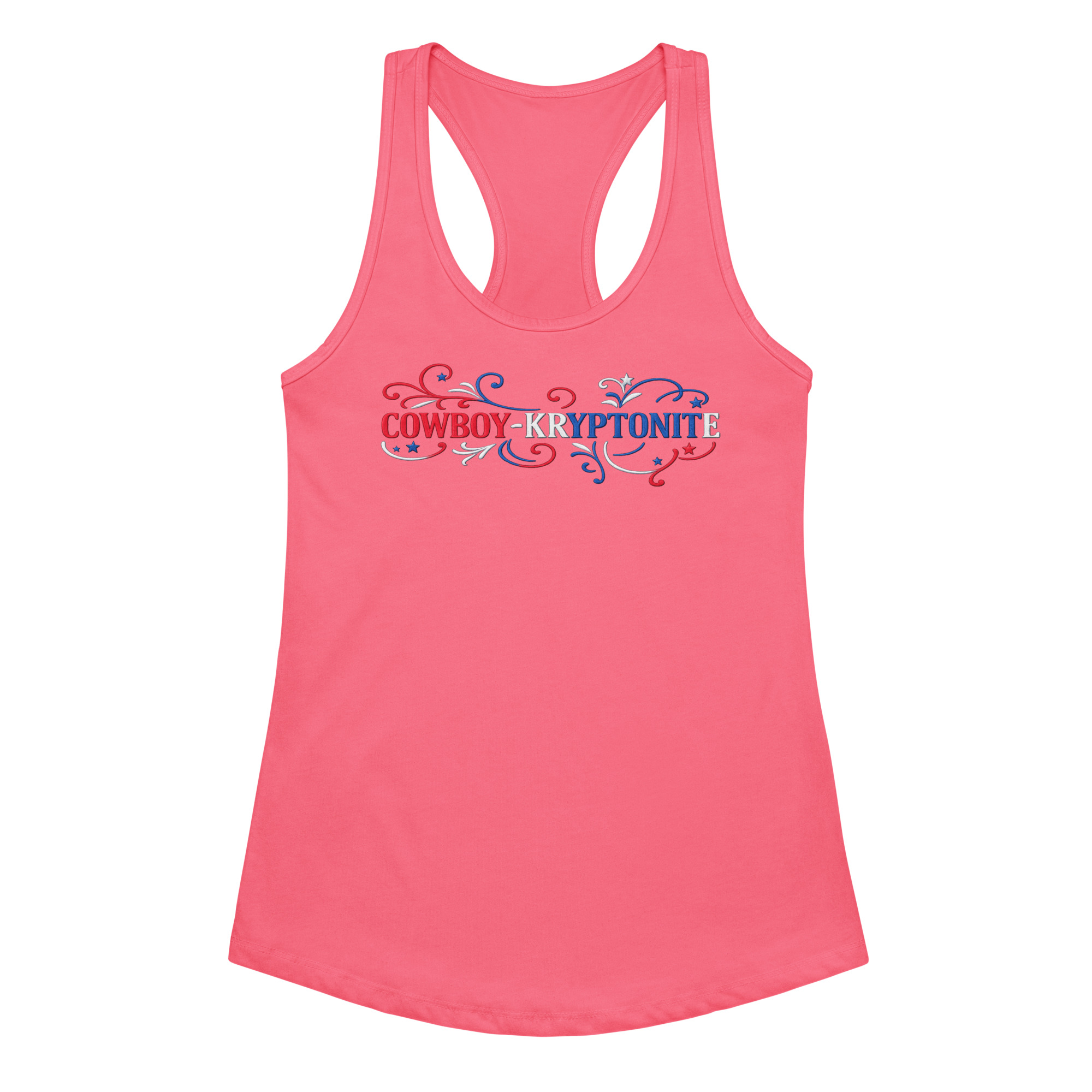 Cowboy-Kryptonite Patriotic Racerback Tank - Image 9