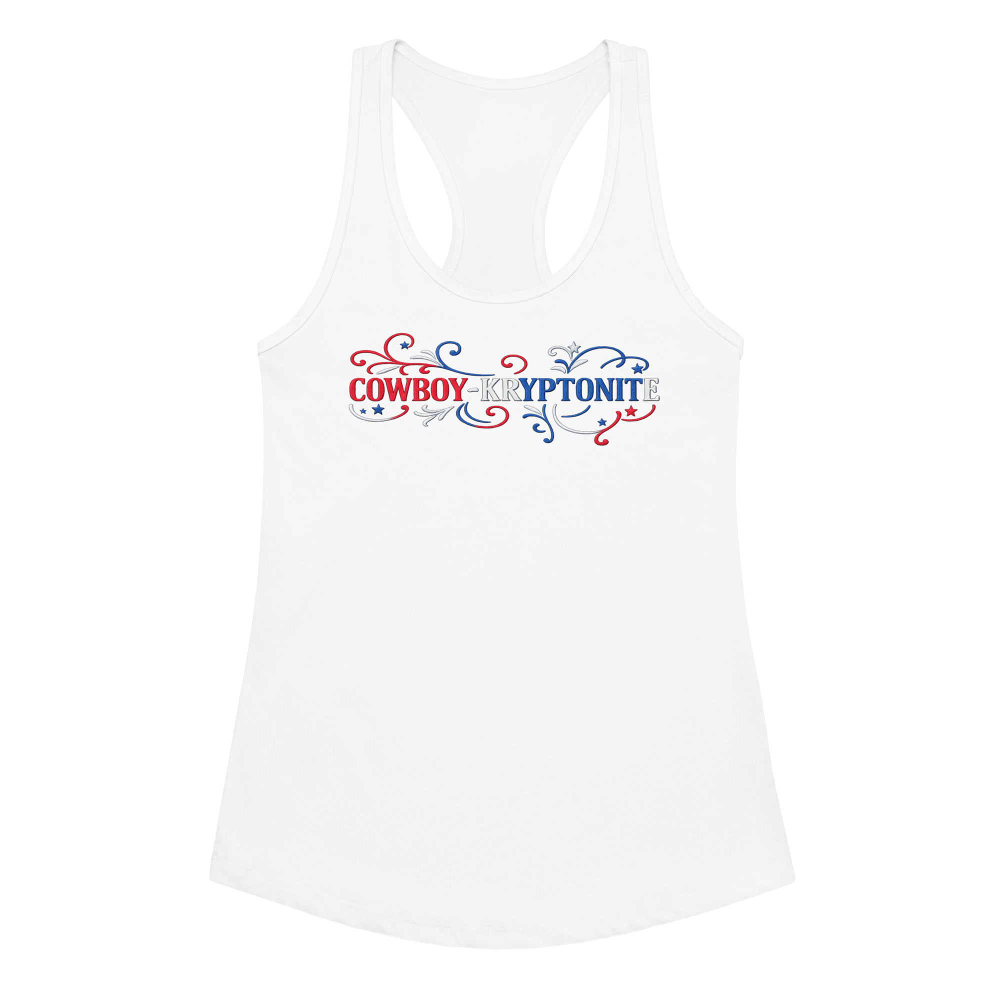 Cowboy-Kryptonite Patriotic Racerback Tank - Image 6
